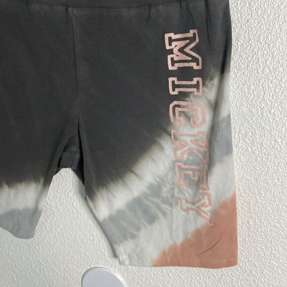 NWOT- Disney -Mickey Mouse- tie dye biker shorts- Grey/Pink- Size medium - Picture 3 of 5